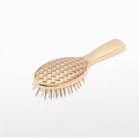 Gold Quilted Hairbrush by Janeke