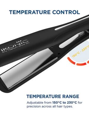 best hair straightener for thick hair Ikonic Pro titanium shine 3.0 with temperature control