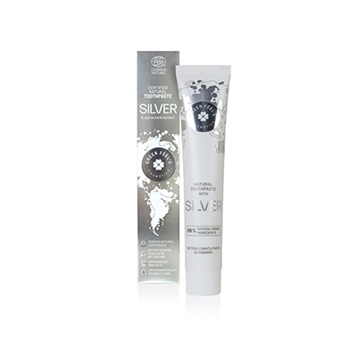 Natural toothpaste with silver
