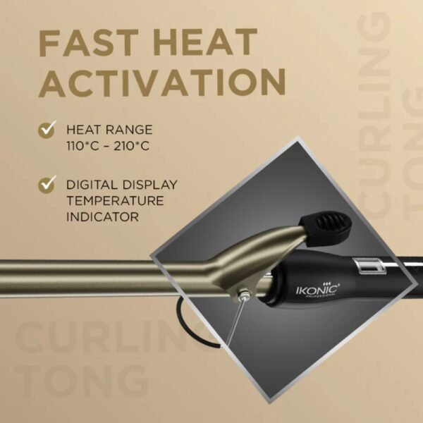 Best Curling Tong for Short Hair Ikonic CT-19 fast heat