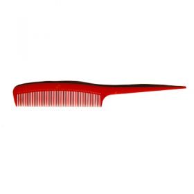 Tail Handle Comb - Plastic - Red colour