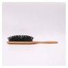 wood hair brush curved bristles