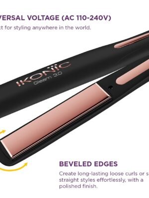 Ikonic gleam hair straightener 3.0 110-220v