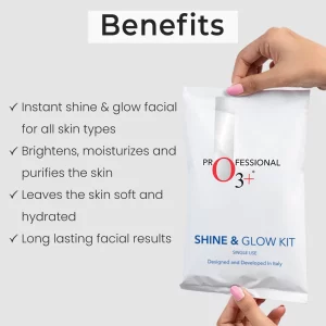 shine and glow kit O3+ benefits