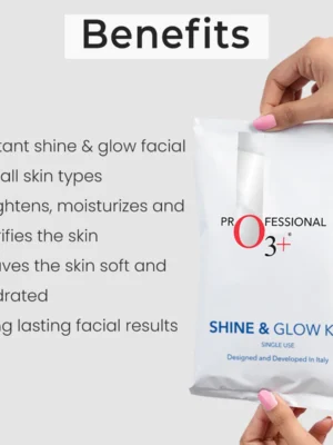 shine and glow kit O3+ benefits