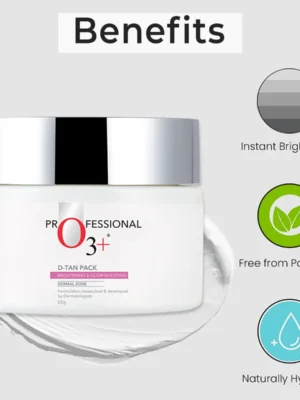 dermal zone d-tan pack O3+ benefits