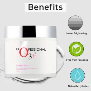 O3+ brightening facial cream D tan pack benefits