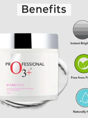 O3+ brightening facial cream D tan pack benefits