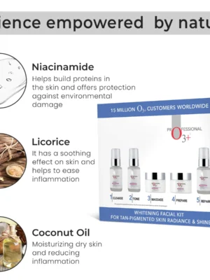 brightening Facial Kit O3+ science