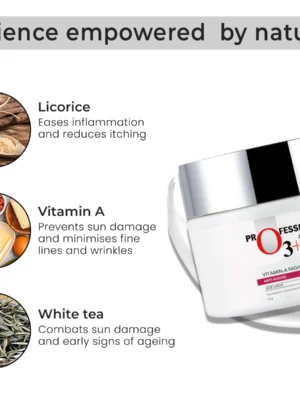 vitamin a night cream O3+ science