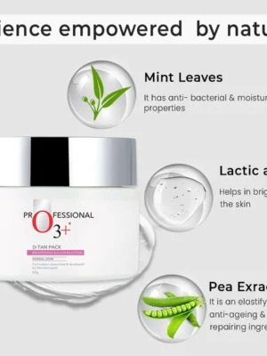 dermal zone d-tan pack O3+ science
