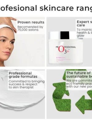 O3+ brightening facial cream D tan pro range
