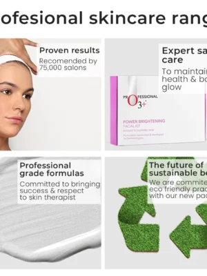 O3+ professional skin care range