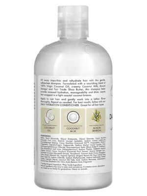 Sheamoisture shampoo with coconut oil back