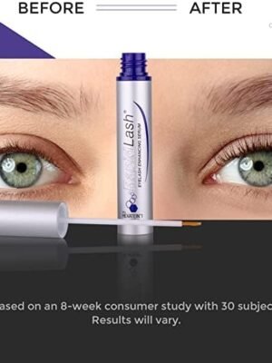 Rapidlash eyelash treatment serum before & after