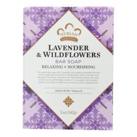 Lavender and Wildflowers Bar Soap by Nubian Heritage 142g