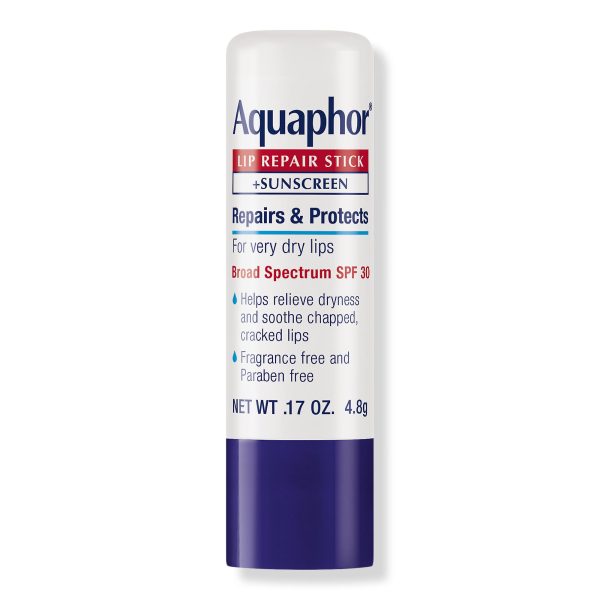 Aquaphor lip repair stick close up