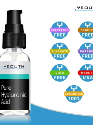 pure hyaluronic serum Yeouth badges