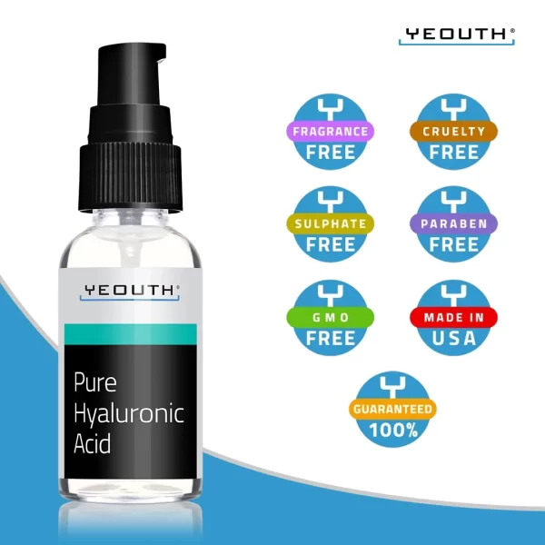 pure hyaluronic serum Yeouth badges
