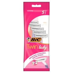 twin shaving blades BIC lady disposable 5 pack