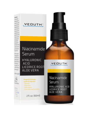 Yeouth Niacinamide Serum bottle with box vitamin b-3 serum