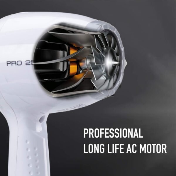 Ikonic Pro 2500+ hair dryer white motor