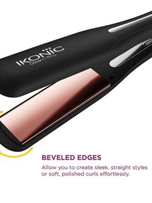 professional hair straightener Ikonic bevelled edges
