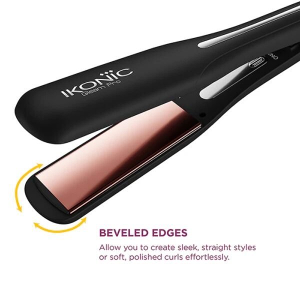 professional hair straightener Ikonic bevelled edges