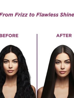 professional hair straightener Ikonic before and after