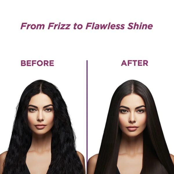 professional hair straightener Ikonic before and after