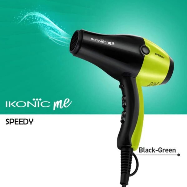 Best Budget hair Dryer Speedy hair Dryer green & black