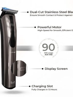 Ikonic 5 in 1 Groomer Trimmer features
