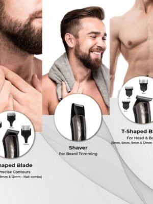 Ikonic 5 in 1 Groomer Trimmer with for face and body