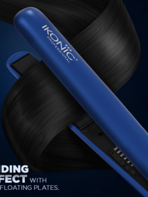 Ikonic S3+ Electric Hair Straightener (Blue & Black) gliding effect
